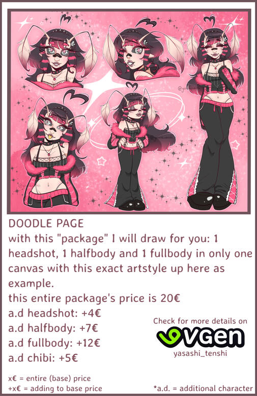 Doodle page prices Doodle page prices