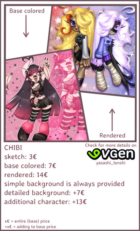 chibi prices